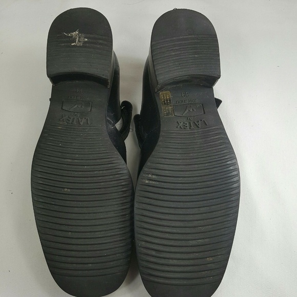 Walking Co Black Leather Mary Janes Made in Italy - Picture 4 of 8